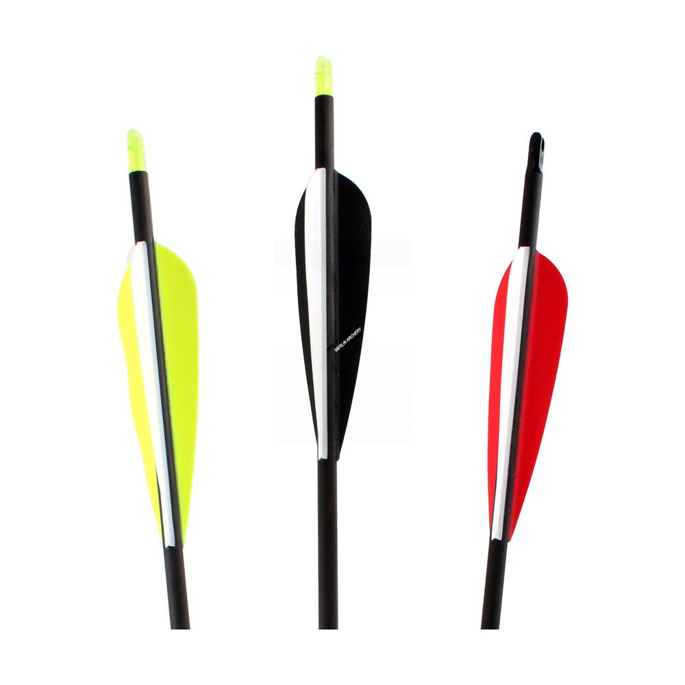 Bearpaw Slimline Black Arrows - Vanes | Merlin Archery