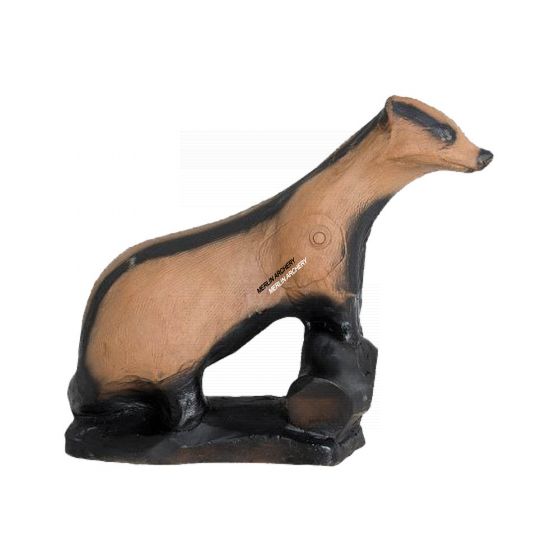 Wildlife 3D Target - Badger On Rock