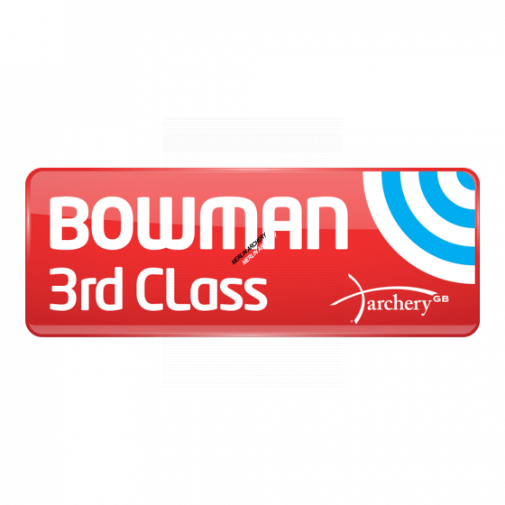 Archery GB Outdoor Classification Badge - Bowman 3rd Class