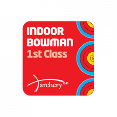 Archery GB Indoor Classification Badge - Bowman 1st Class